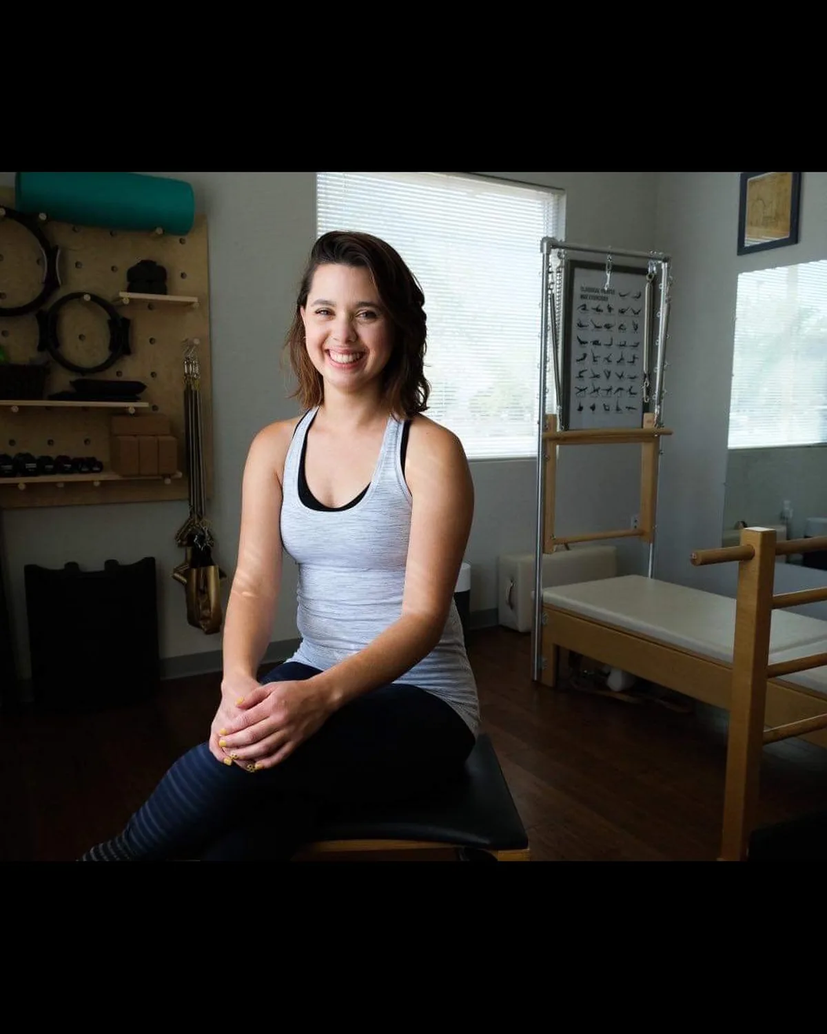 Luz Guillen, founder and head instructor at La Luz Body Align, in her Albuquerque studio